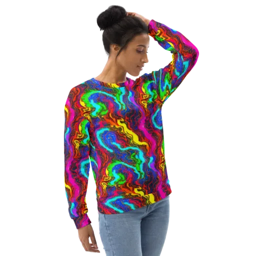 Prismatic Fossils on a Sweatshirt