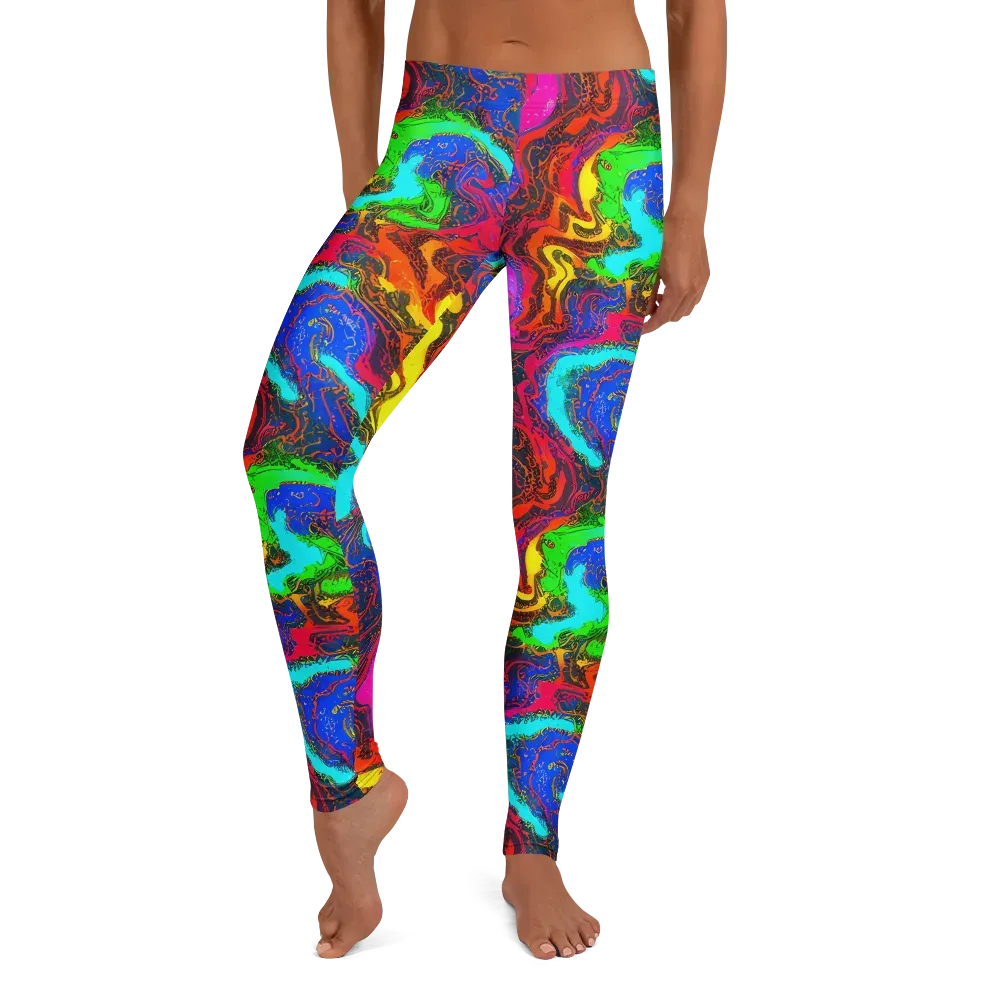 Prismatic Fossils on Leggings — Front