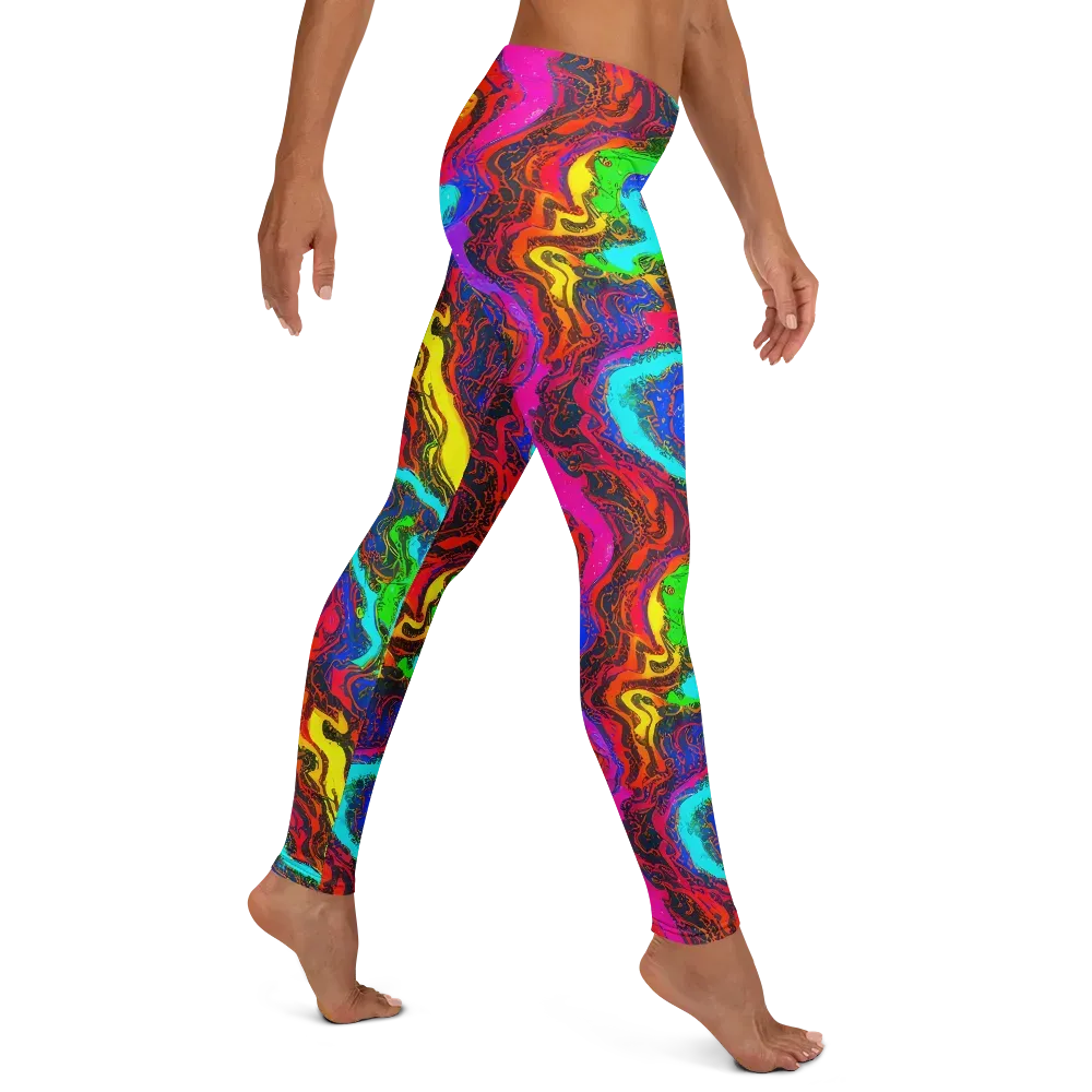 Prismatic Fossils on Leggings — Right