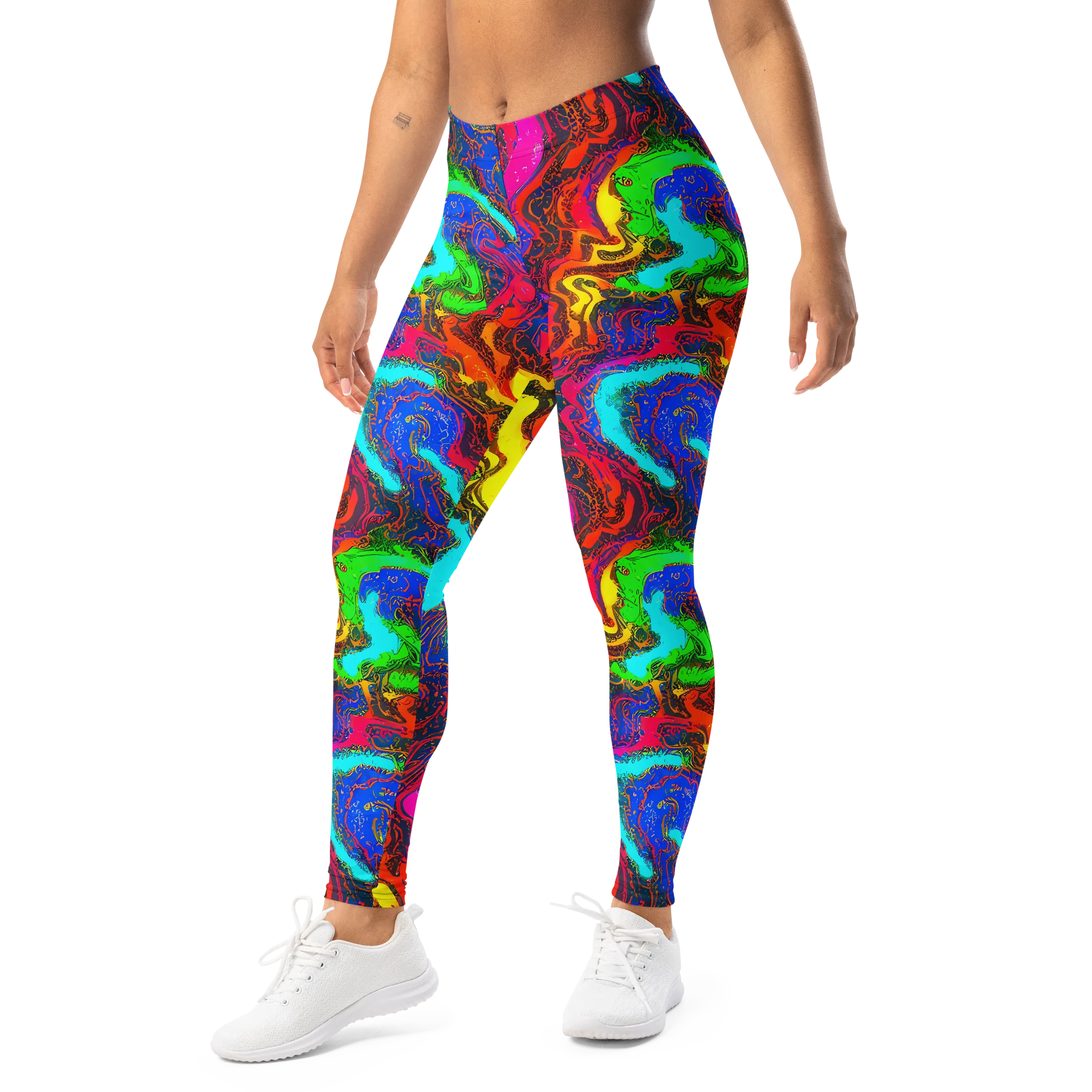 Prismatic Fossils on Leggings — Left Front
