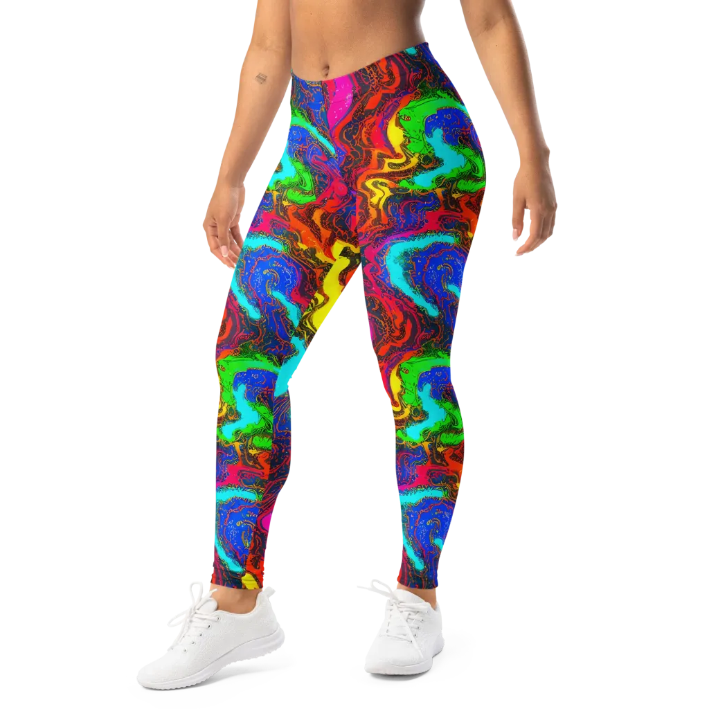 Prismatic Fossils on Leggings — Left Front