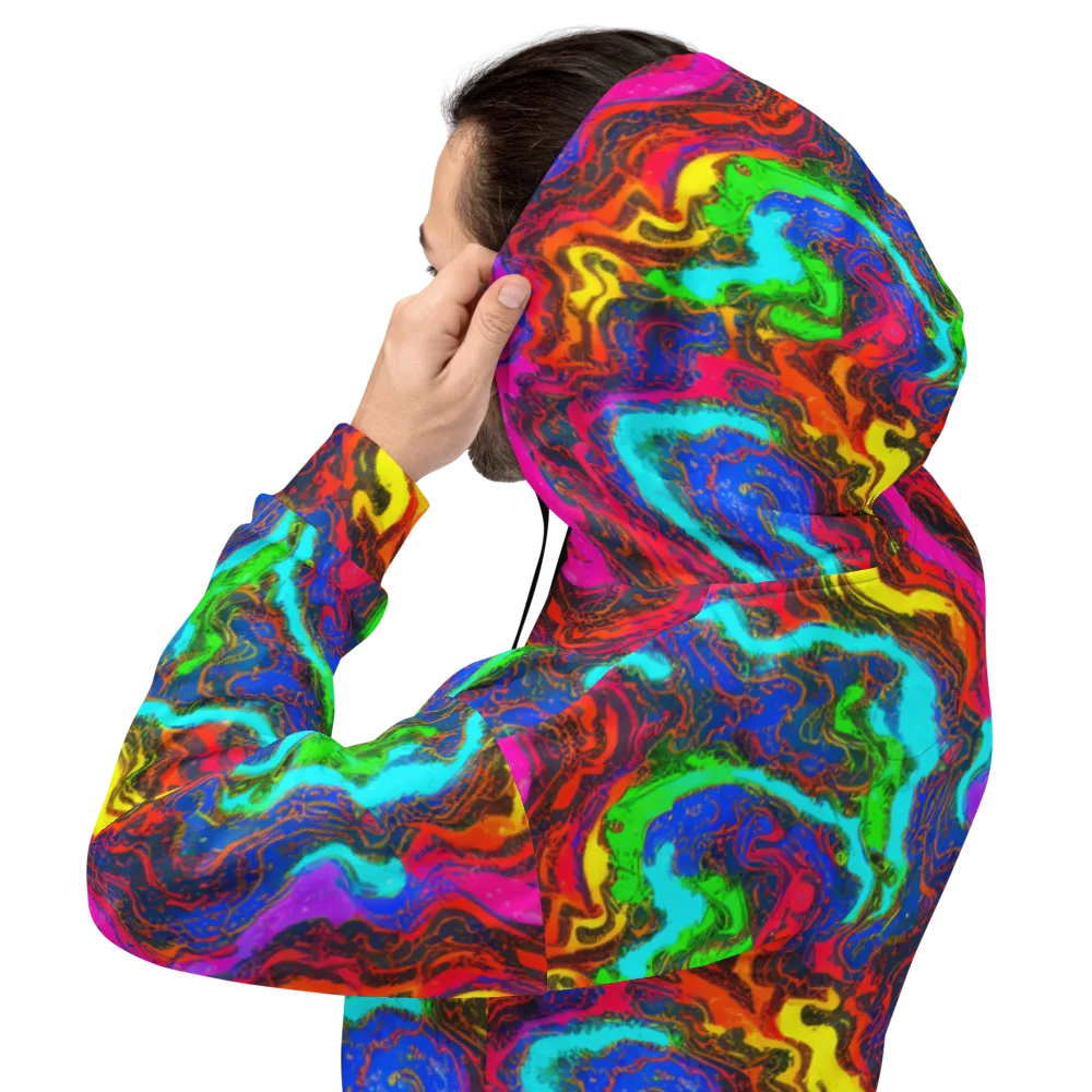 Prismatic Fossils on Hoodie — Back