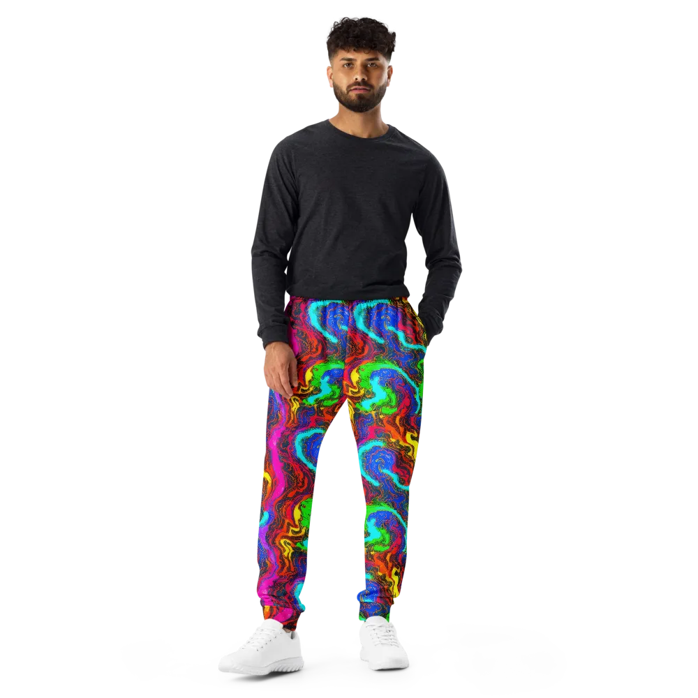 Prismatic Fossils on Men's Joggers — Front