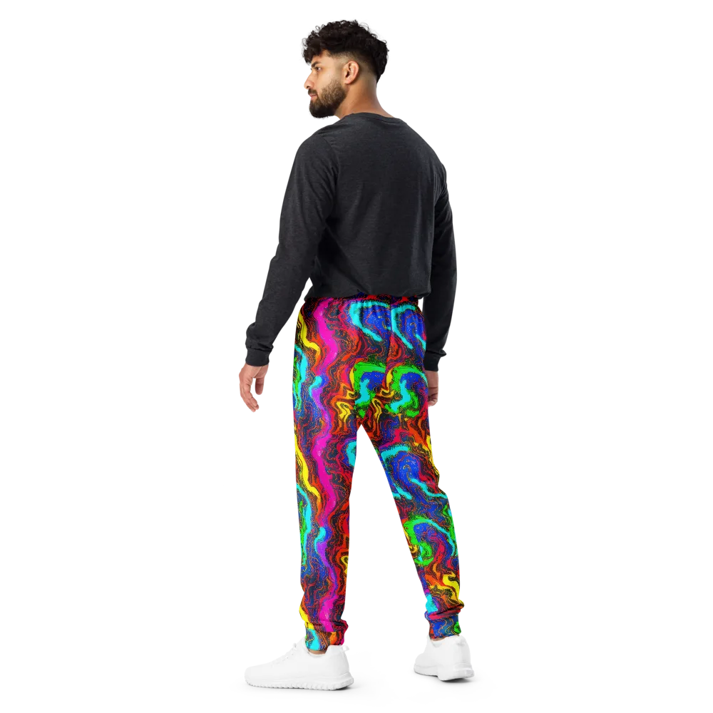 Prismatic Fossils on Men's Joggers — Back
