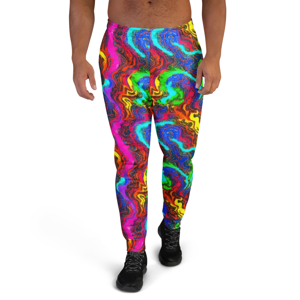 Prismatic Fossils on Men's Joggers — Front