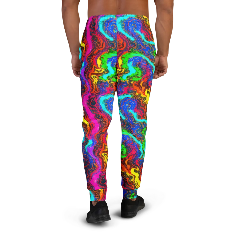 Prismatic Fossils on Men's Joggers — Back