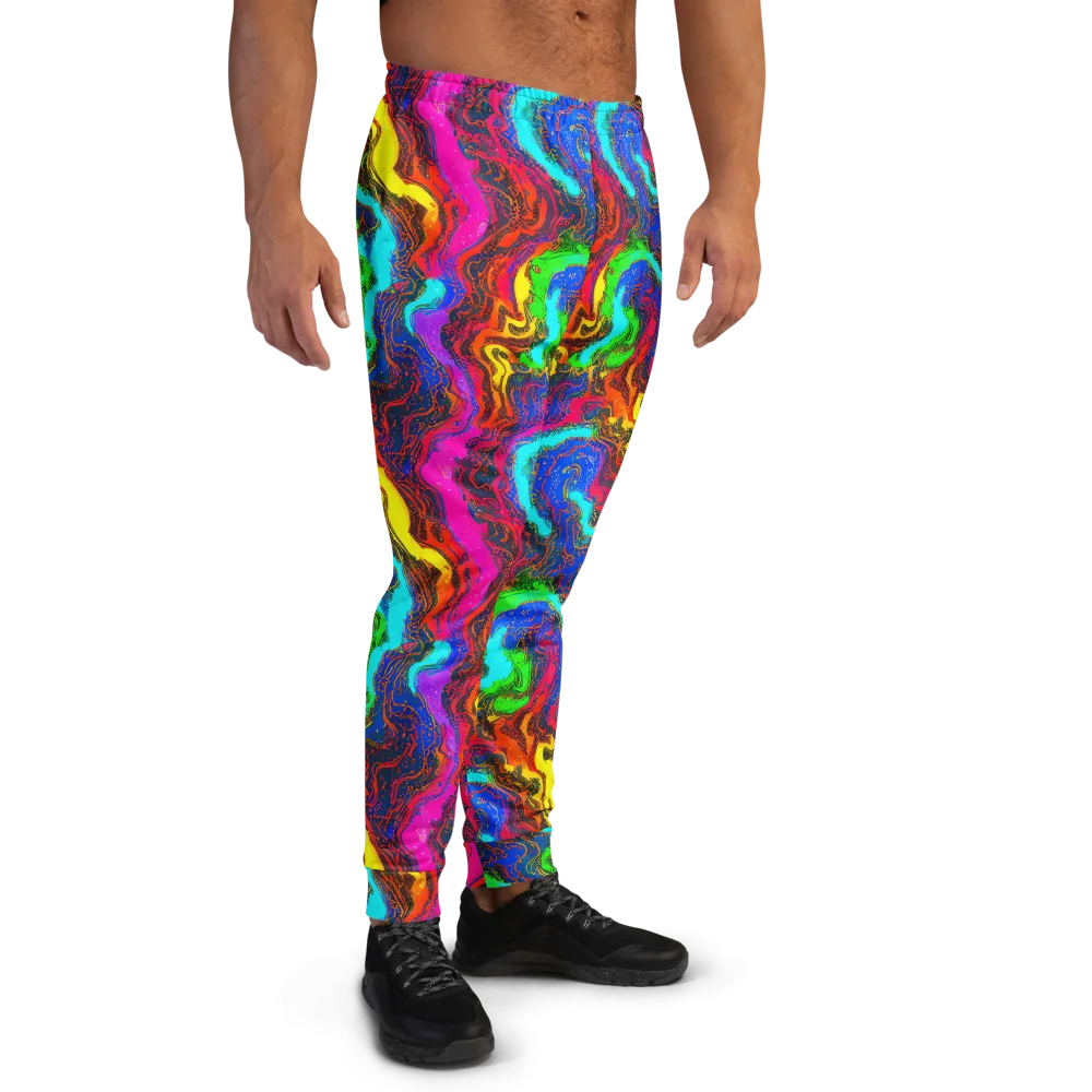 Prismatic Fossils on Men's Joggers — Right