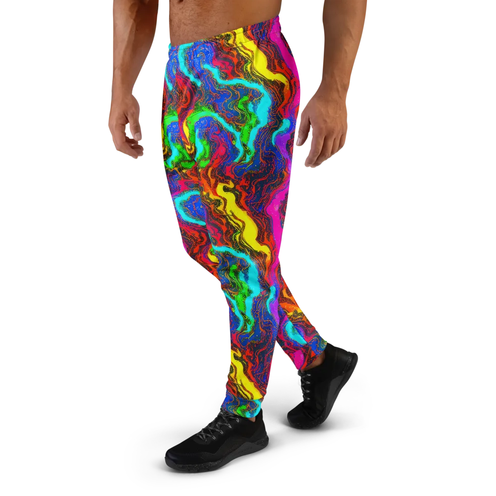 Prismatic Fossils on Men's Joggers — Left