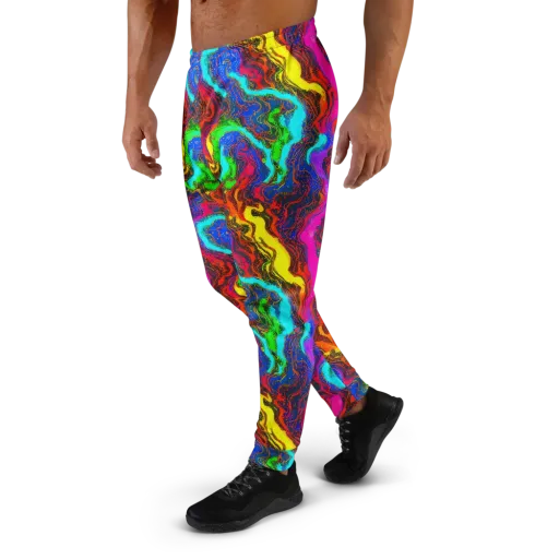 Prismatic Fossils on a Men's Joggers