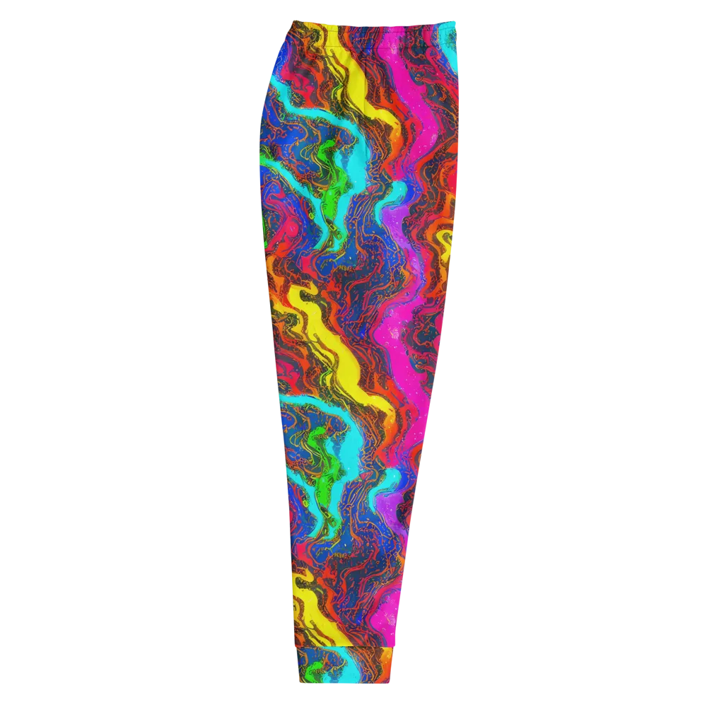 Prismatic Fossils on Men's Joggers — Right