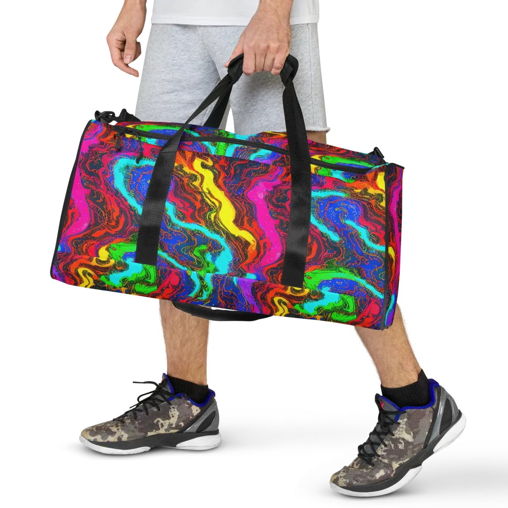 Prismatic Fossils on Duffle Bag — Front
