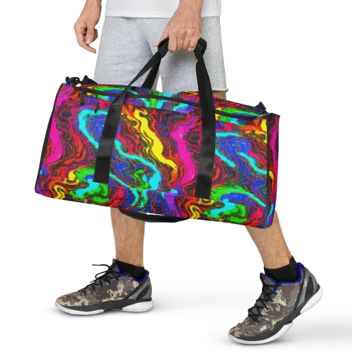 Prismatic Fossils on a Duffle Bag