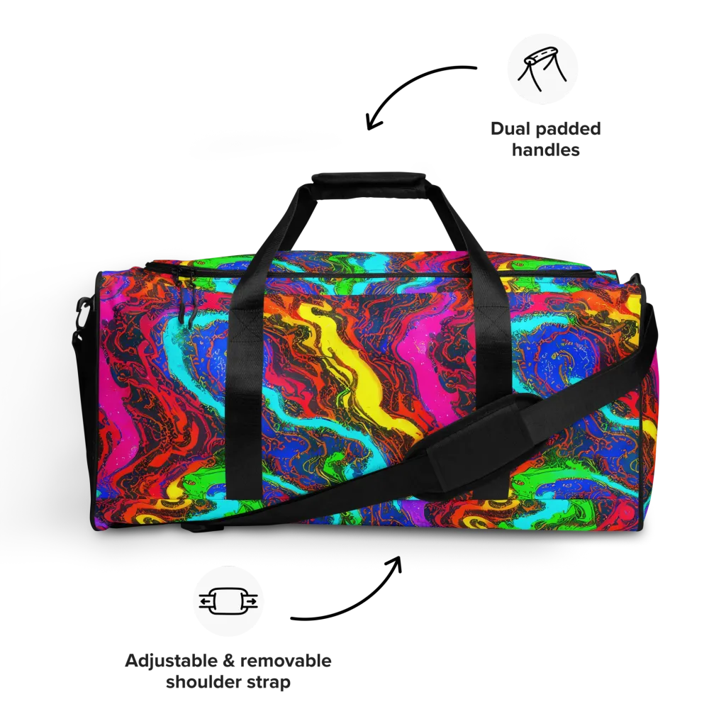 Prismatic Fossils on Duffle Bag — Front