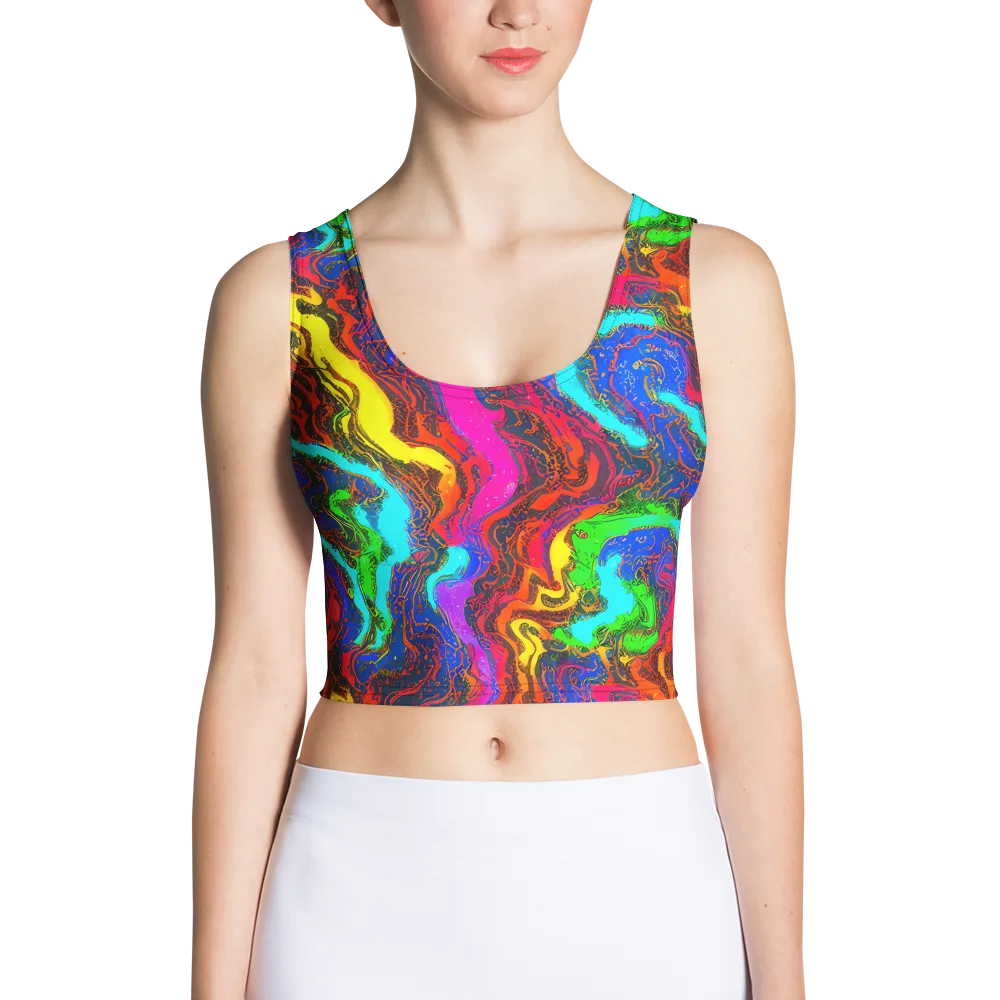 Prismatic Fossils on Crop Top — Front