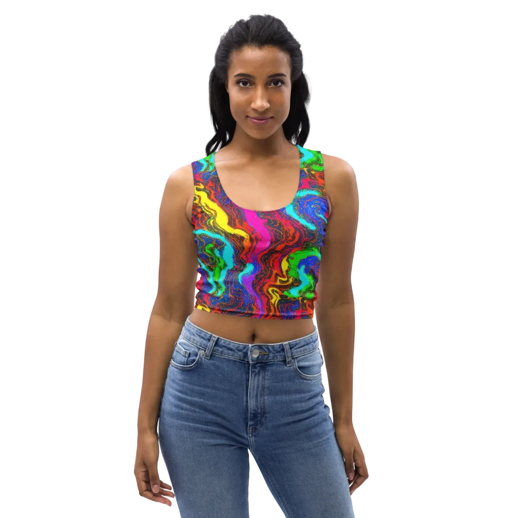 Prismatic Fossils on Crop Top — Front