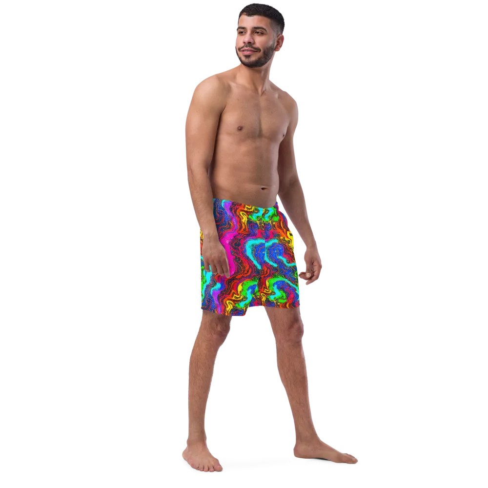 Prismatic Fossils on Swim Trunks — Right Front