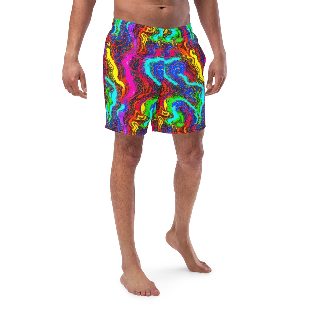 Prismatic Fossils on Swim Trunks — Front
