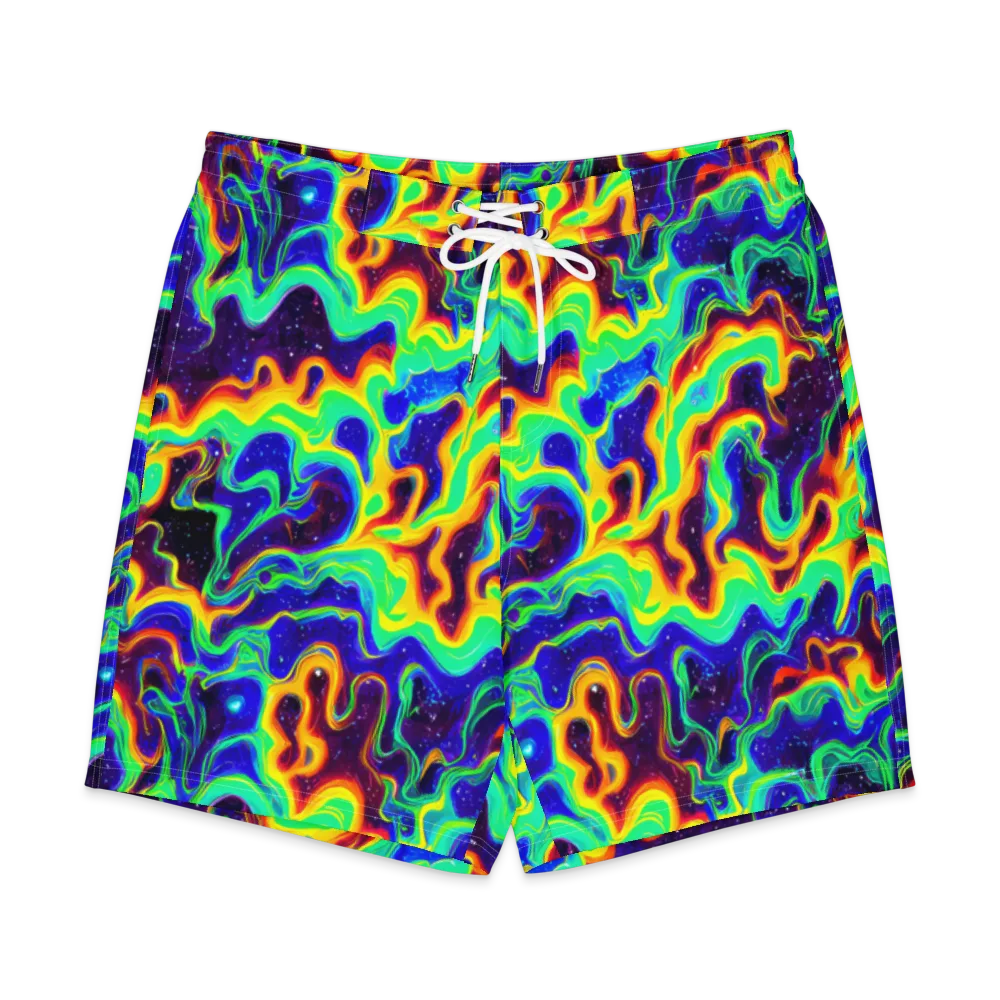 Hypercosm on Men's Board Shorts — Front