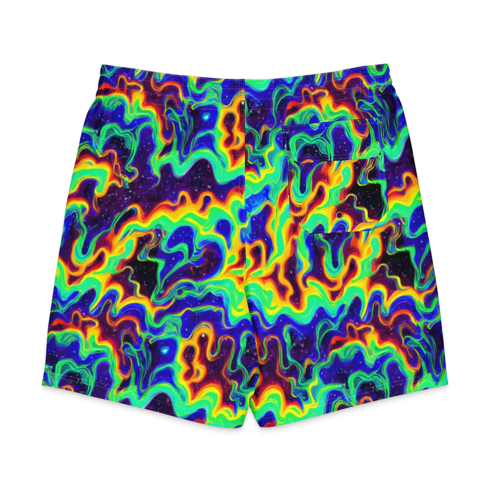 Hypercosm on Men's Board Shorts — Back