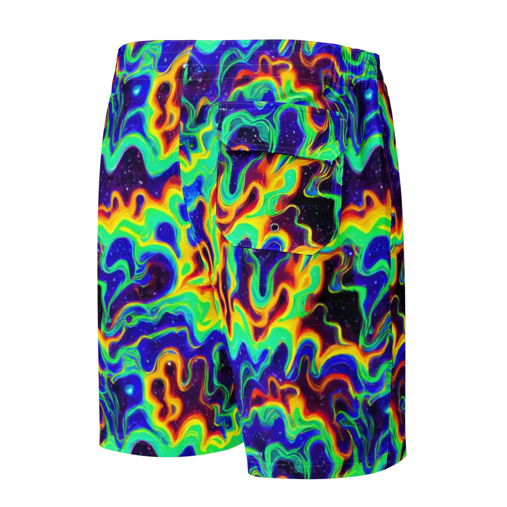 Hypercosm on Men's Board Shorts — Back