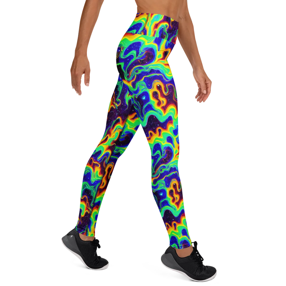 Hypercosm on Yoga Leggings — Right