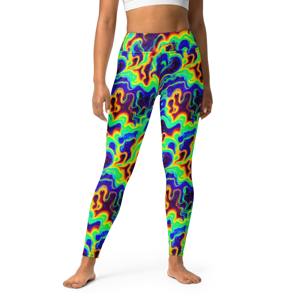 Hypercosm on Yoga Leggings — Front