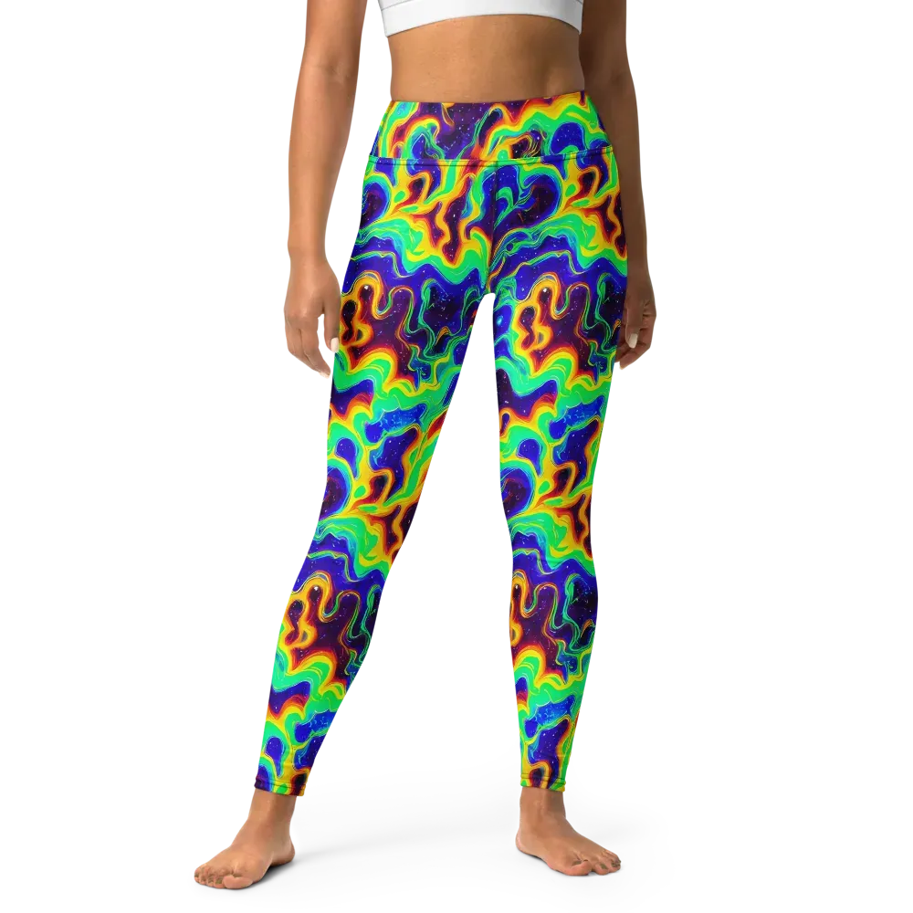 Hypercosm on Yoga Leggings — Front