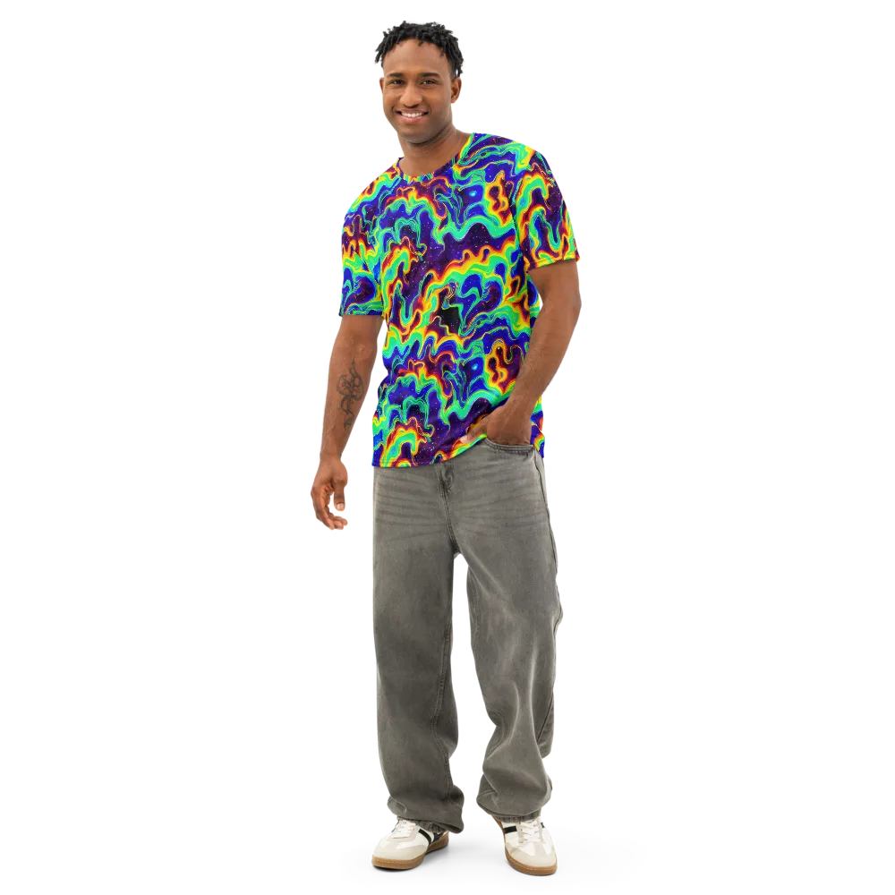 Hypercosm on Men's Cotton Crew Neck T-Shirt — Front