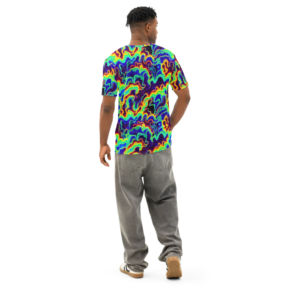 Hypercosm on Men's Cotton Crew Neck T-Shirt — Back