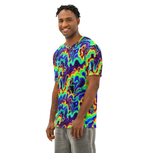 Hypercosm on a Men's Cotton Crew Neck T-Shirt