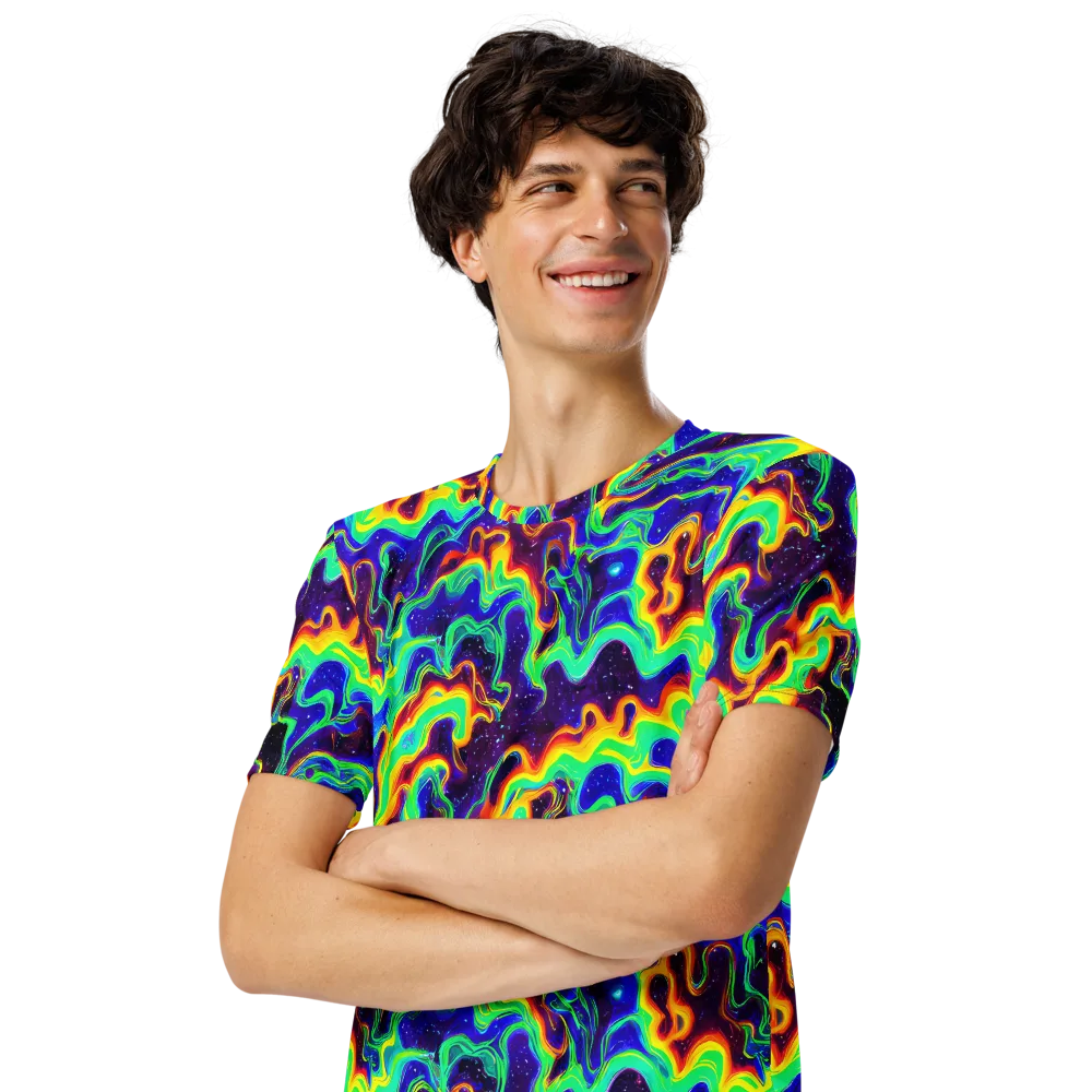 Hypercosm on Men's Crew Neck T-Shirt — Left Front