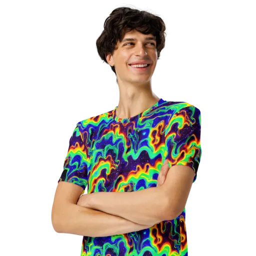 Hypercosm on a Men's Crew Neck T-Shirt