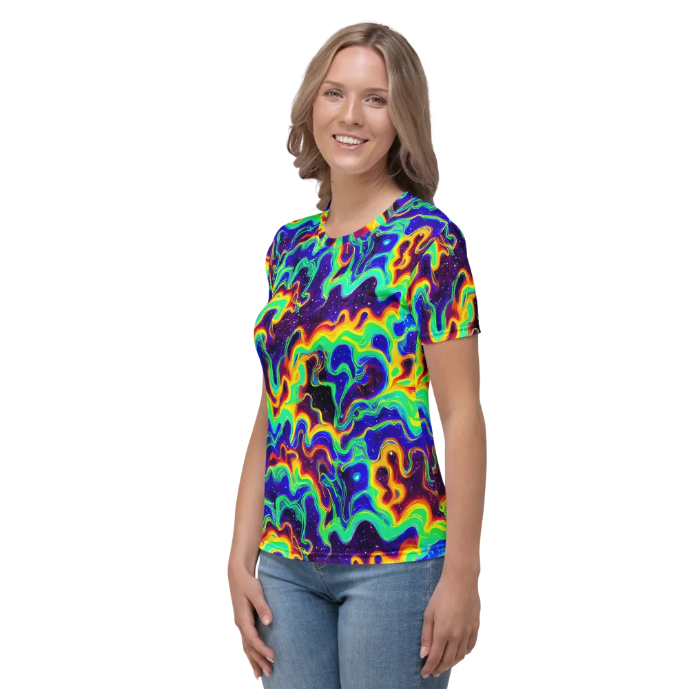 Hypercosm on Women's Crew Neck T-Shirt — Left