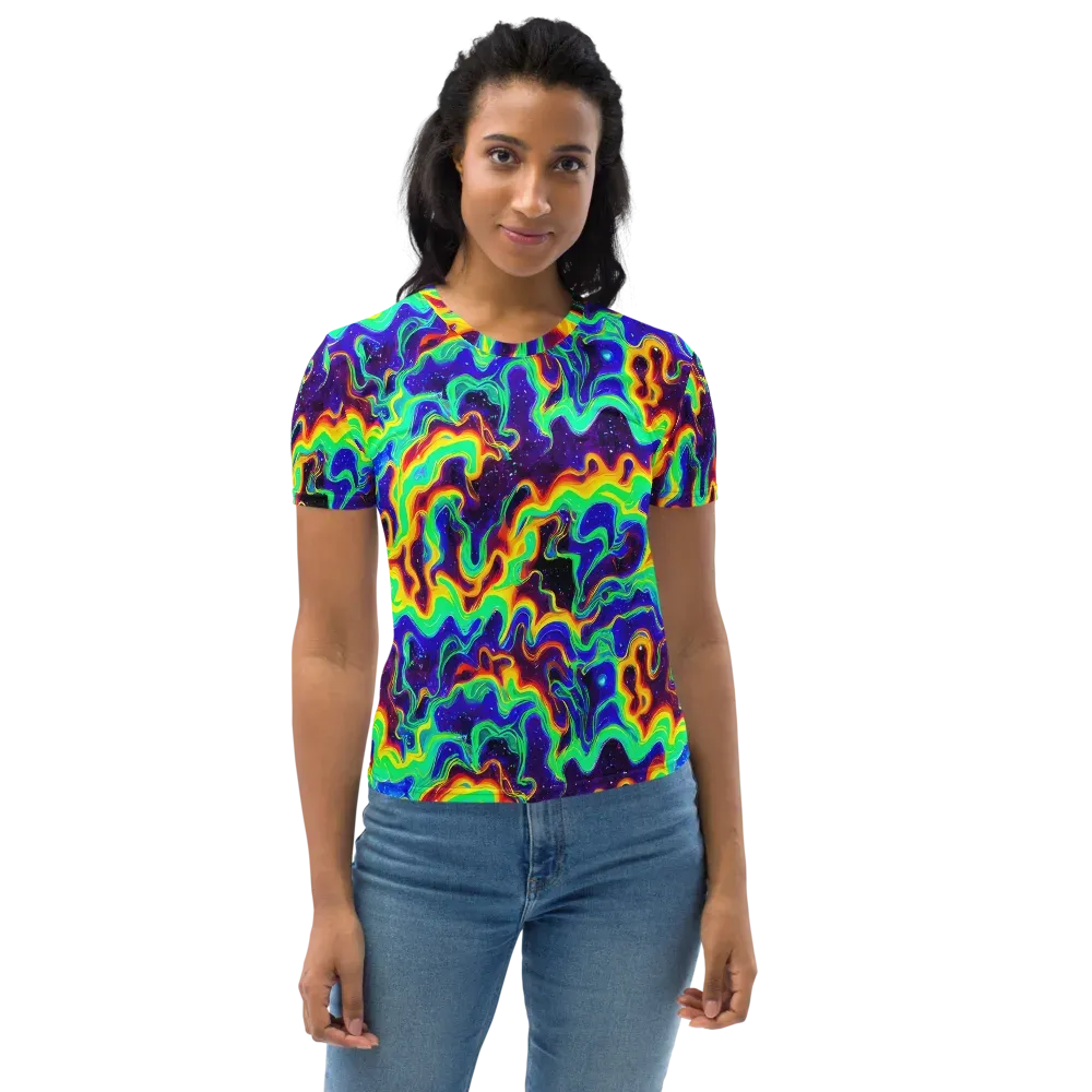 Hypercosm on Women's Crew Neck T-Shirt — Front