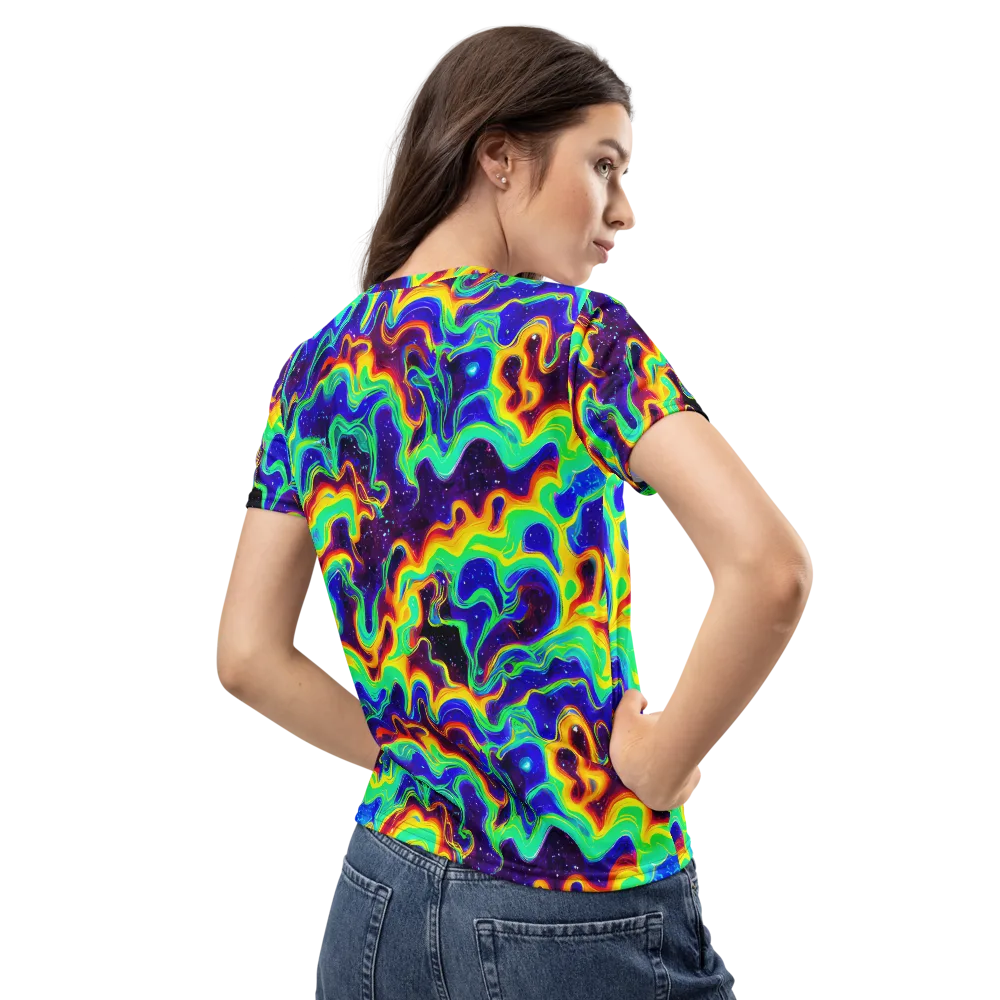 Hypercosm on Women's Crew Neck T-Shirt — Back