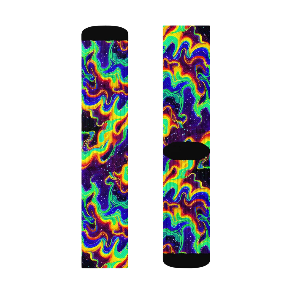 Hypercosm on Socks — Left Sock