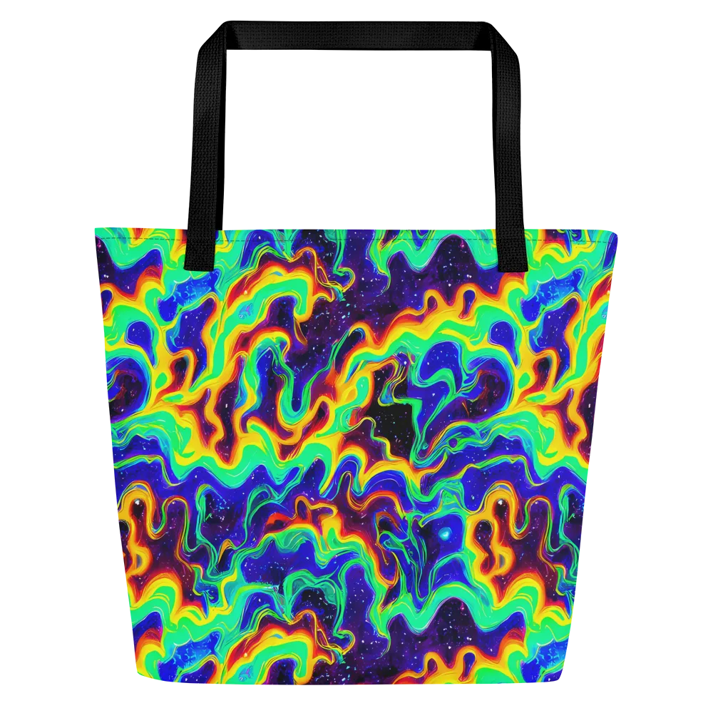 Hypercosm on Large Tote Bag W/ Pocket — Front
