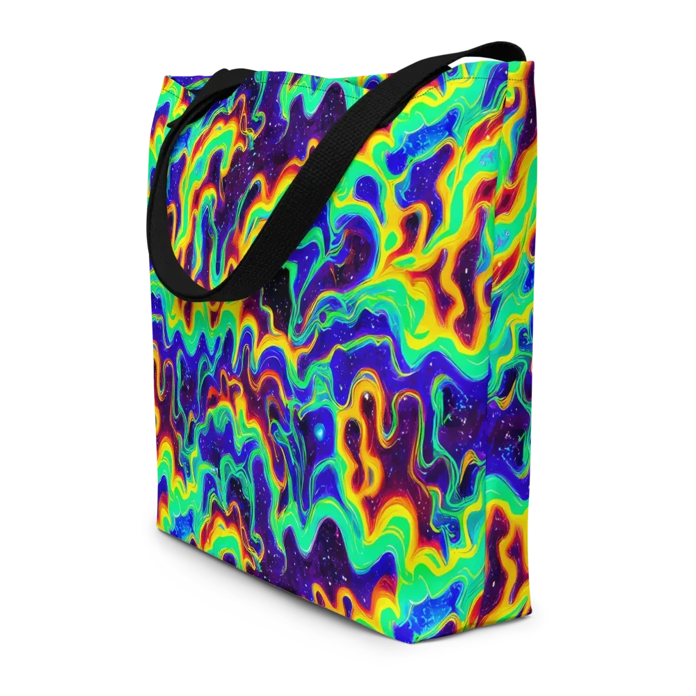 Hypercosm on Large Tote Bag W/ Pocket — Front