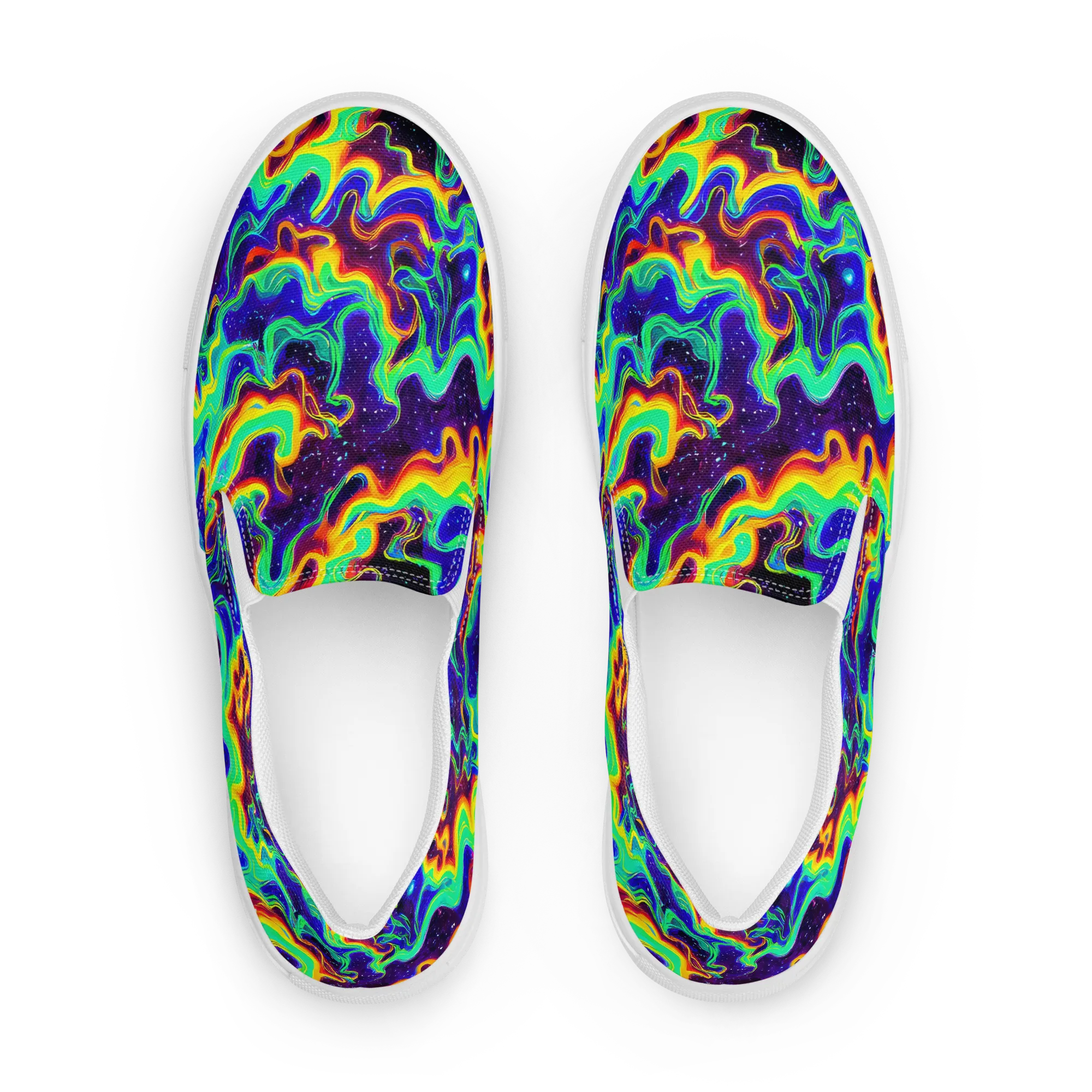Hypercosm on Women's Slip-On Canvas Shoes — Front