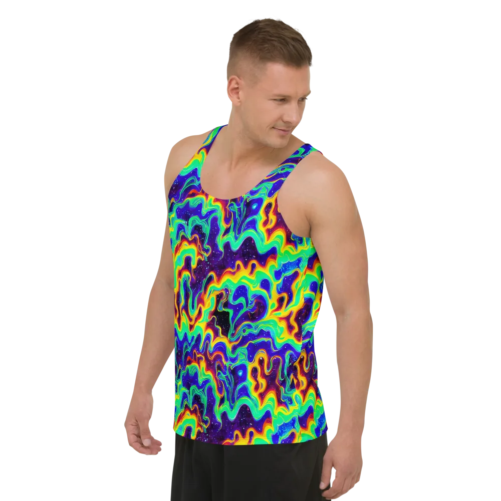 Hypercosm on Men's Tank Top — Left Front