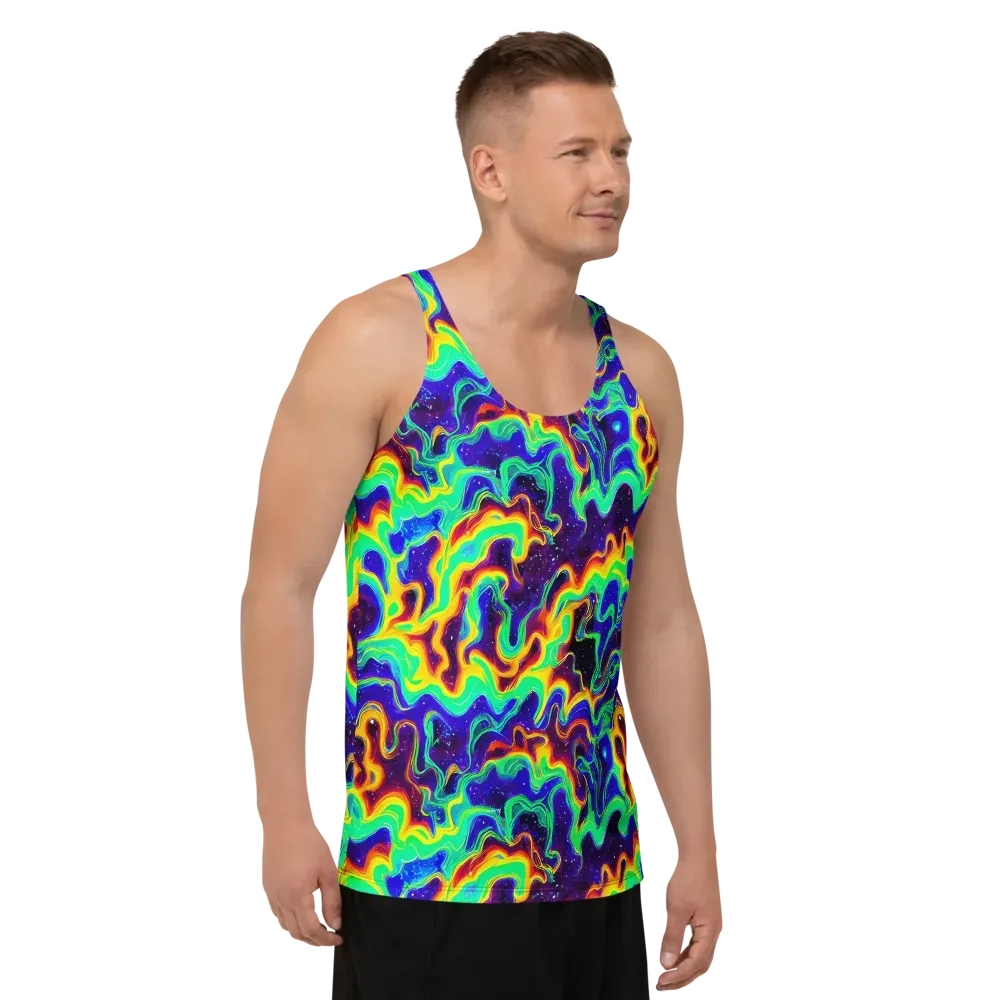 Hypercosm on Men's Tank Top — Right Front