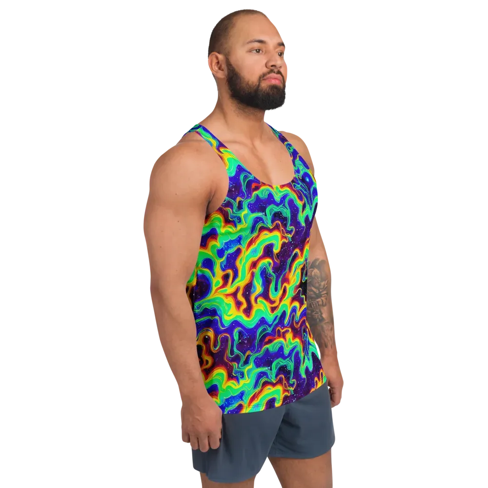 Hypercosm on Men's Tank Top — Right Front