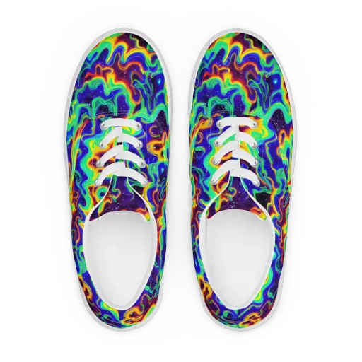 Hypercosm on a Men's Lace-Up Canvas Shoes
