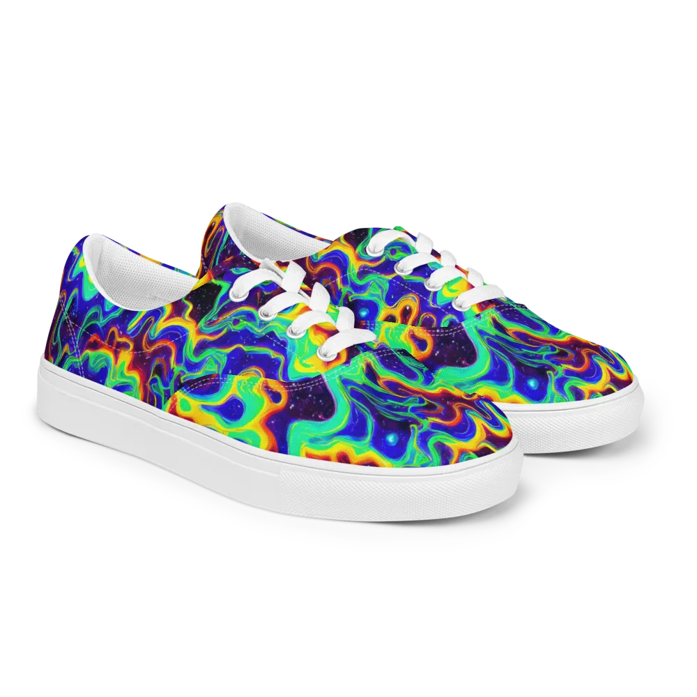 Hypercosm on Men's Lace-Up Canvas Shoes — Right Front