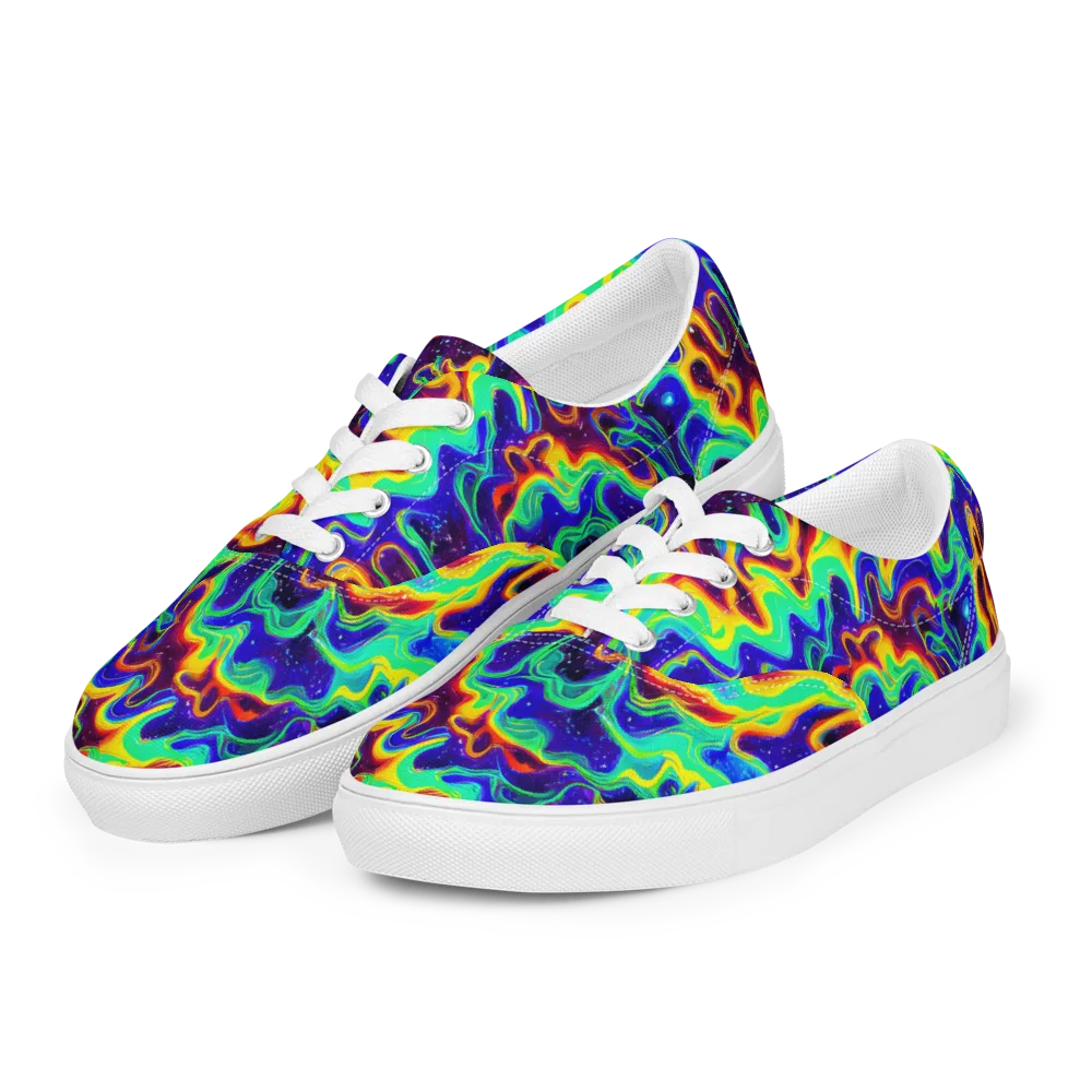 Hypercosm on Men's Lace-Up Canvas Shoes — Left Front