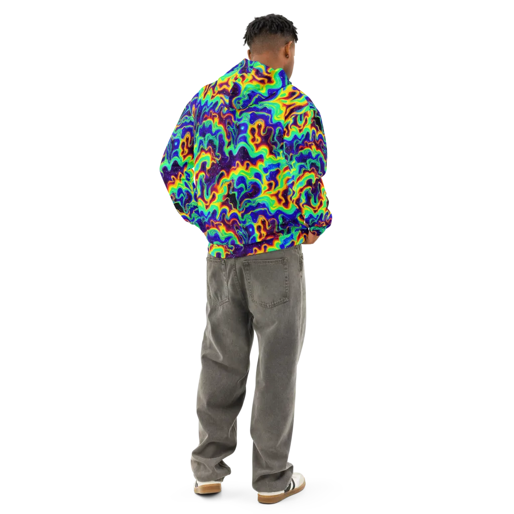 Hypercosm on Cotton Hoodie — Back