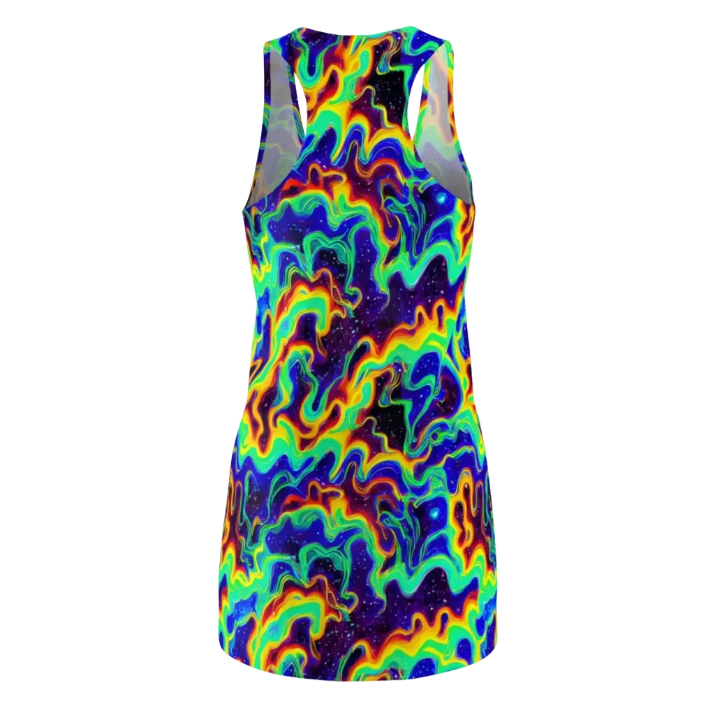 Hypercosm on Racerback Dress — Back