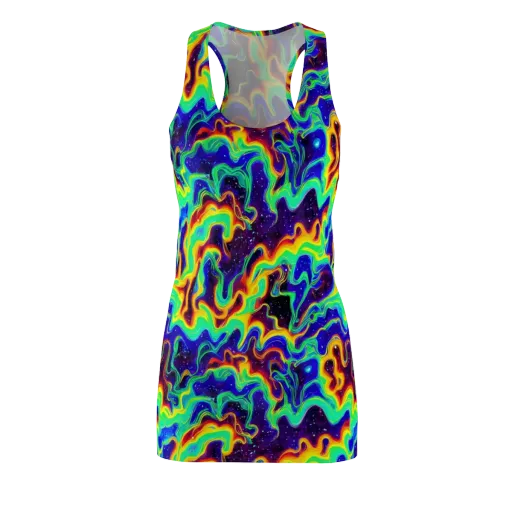 Hypercosm on a Racerback Dress