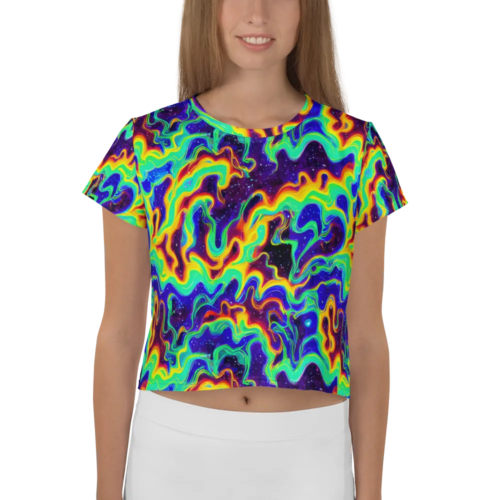 Hypercosm on Crop Tee — Front