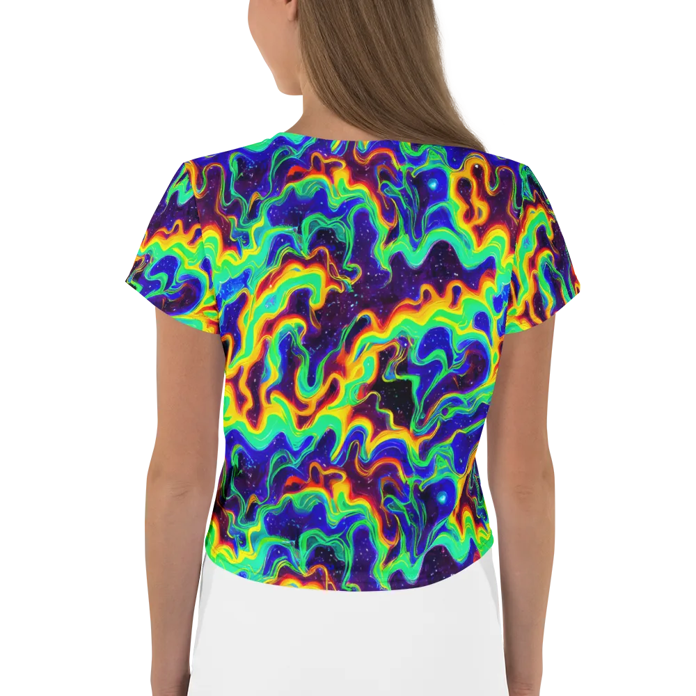 Hypercosm on Crop Tee — Back